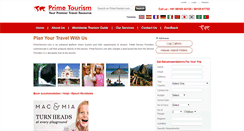 Desktop Screenshot of primetourism.com